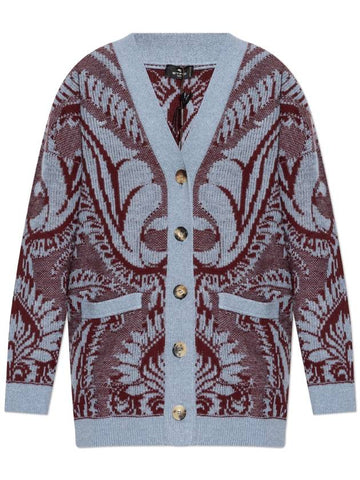 Etro Wool Cardigan, Women's, Blue - ETRO - BALAAN 1