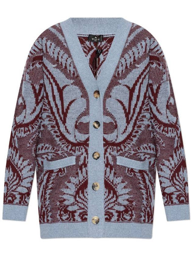 Etro Wool Cardigan, Women's, Blue - ETRO - BALAAN 1