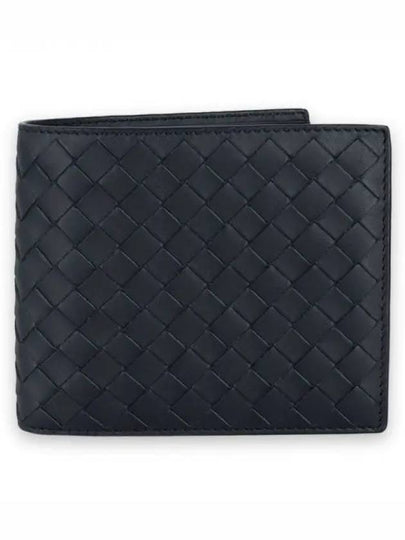 Intrecciato Weaving Half Wallet Black - BOTTEGA VENETA - BALAAN 2