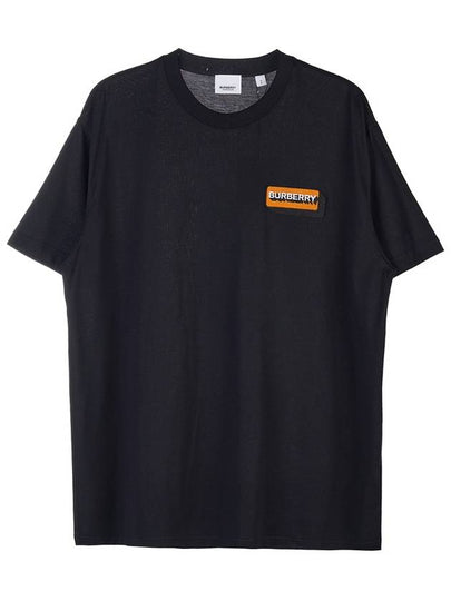 square logo short sleeve t-shirt black - BURBERRY - BALAAN 2