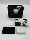 Classic zipper card wallet caviar white gold AP0216 - CHANEL - BALAAN 8