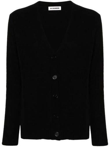 engraved logo button wool cardigan J01HP0002J14603 - JIL SANDER - BALAAN 1