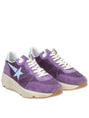 Women's Running Suede Low Top Sneakers Purple - GOLDEN GOOSE - BALAAN 3