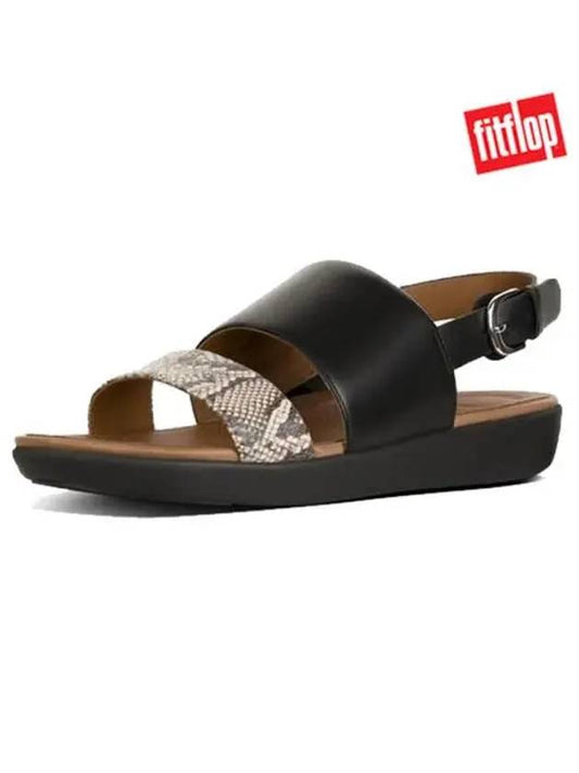 Delta Snake Backstrap Sandals Black - FITFLOP - BALAAN 2