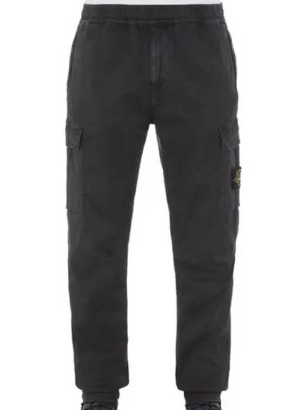 Men's Wappen Patch Straight Pants Black - STONE ISLAND - BALAAN 2