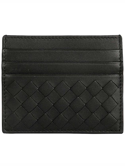 Intrecciato Weaving Card Wallet Black - BOTTEGA VENETA - BALAAN 2