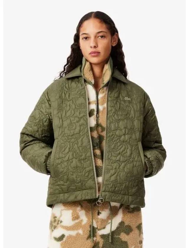 Women s Flower Quilted Spring Jacket Fall Jumper BF7385 54N BMY Domestic Product GQ2N24100235503 - LACOSTE - BALAAN 1