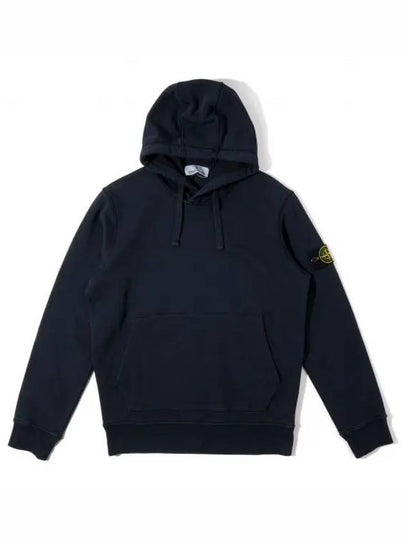 Signature Logo Patch Hoodie Navy - STONE ISLAND - BALAAN 2