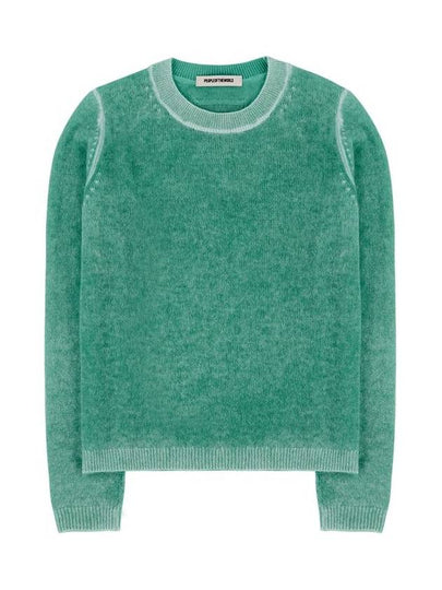 Pure Cashmere 100 Luna Knit Top Green - PEOPLE OF THE WORLD - BALAAN 2