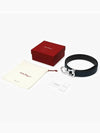 Reversible Gancini Leather Belt Black Navy - SALVATORE FERRAGAMO - BALAAN 5