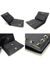 TW2P0R39VSH Black Stampa Alce Calfskin Rockstud Bicycle Wallet - VALENTINO - BALAAN 6