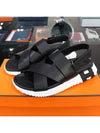 Electric Leather Sandals Black White - HERMES - BALAAN 2