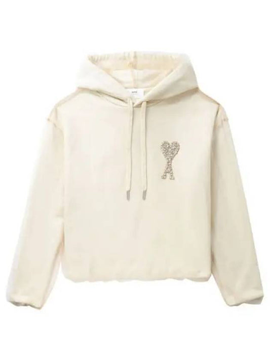 De Coeur embroidery hooded sweatshirt USW221 PA0018 268 1004972 - AMI - BALAAN 1