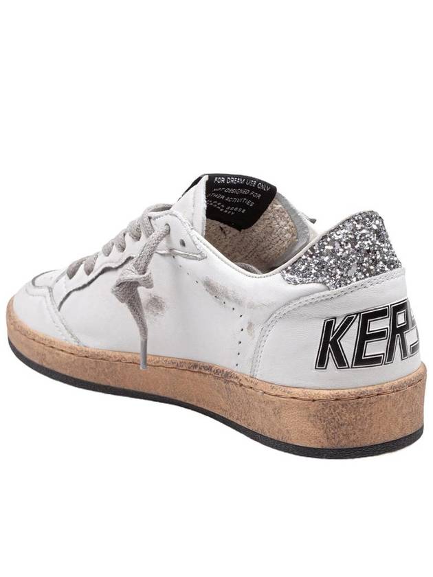 Ball Star Heel Tab Low Sneakers White Silver - GOLDEN GOOSE - BALAAN 5