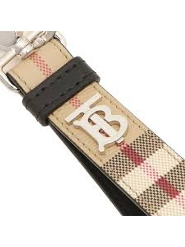 Monogram Motif Check Key Holder Beige - BURBERRY - BALAAN 6