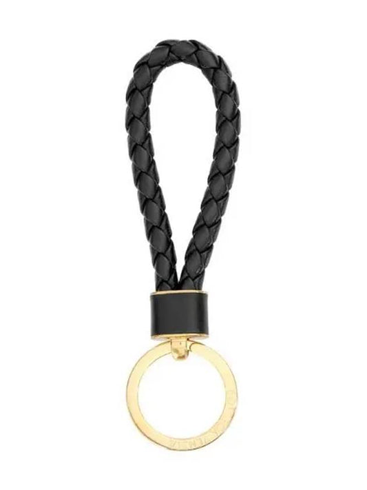 Intrecciato leather key ring holder - BOTTEGA VENETA - BALAAN 1