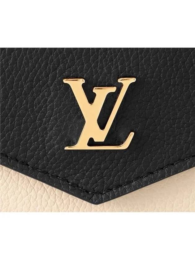 Lockmini Lockme Half Wallet Black Beige - LOUIS VUITTON - BALAAN 7