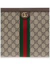 Ophidia Pouch Clutch Bag Beige Ebony - GUCCI - BALAAN 6