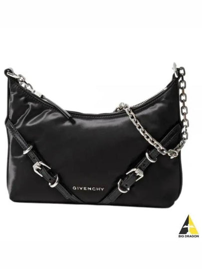 Voyou Party Nylon Satin Shoulder Bag Black - GIVENCHY - BALAAN 2