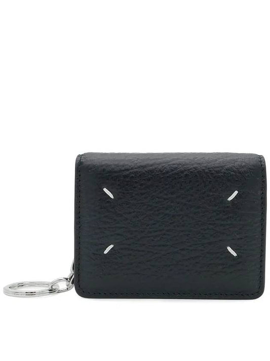 4 Stitch Keyring Card Wallet Black - MAISON MARGIELA - BALAAN 2