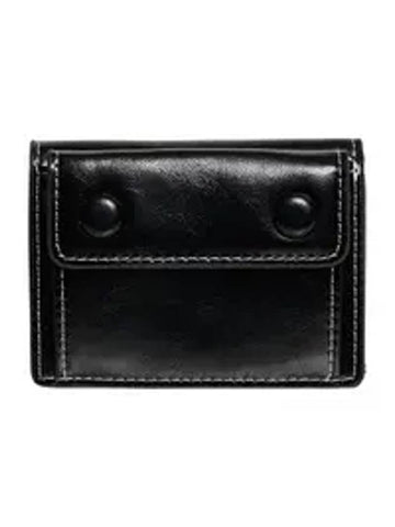 Dot Pocket 3-Fold Card Wallet Black - LE MASQUE - BALAAN 1