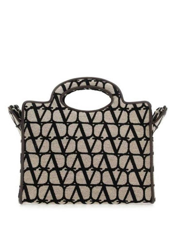 V Logo Tote Bag Beige - VALENTINO - BALAAN 1