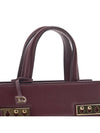 Tempete Crush Silky Calf Leather Tote Bag Rosewood - DELVAUX - BALAAN 8