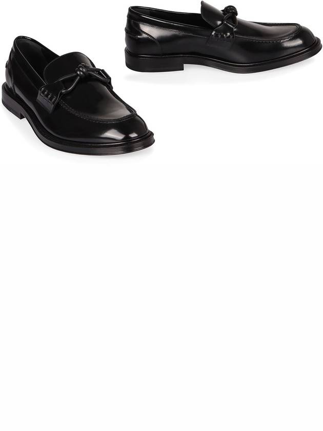 Bottega Veneta Brushed Leather Loafers - BOTTEGA VENETA - BALAAN 3