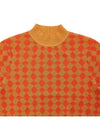 Jacquard Short Sleeve Knit Top Orange - TORY BURCH - BALAAN 4