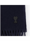 Muffler Scarf USF421AW0059 4011 NAVY BLUE - AMI - BALAAN 3