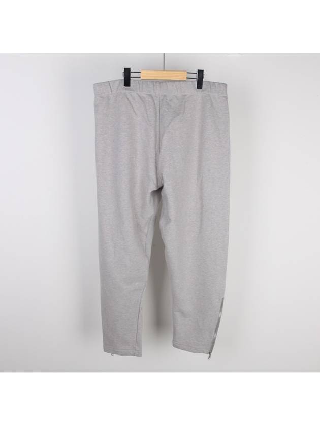 Back Stitch Zipper Hem Cotton Track Pants Grey - MAISON MARGIELA - BALAAN 2