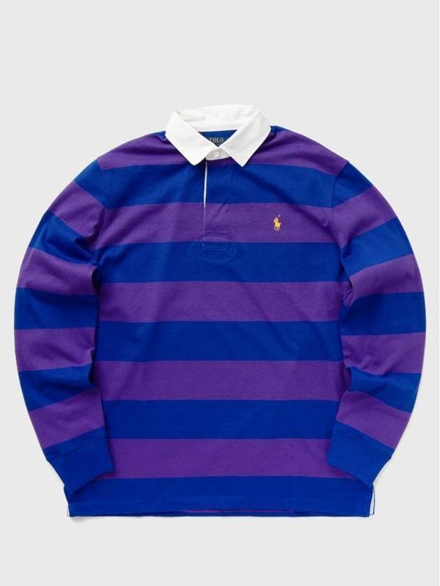 Striped Polo Shirt Purple Royal - POLO RALPH LAUREN - BALAAN 2