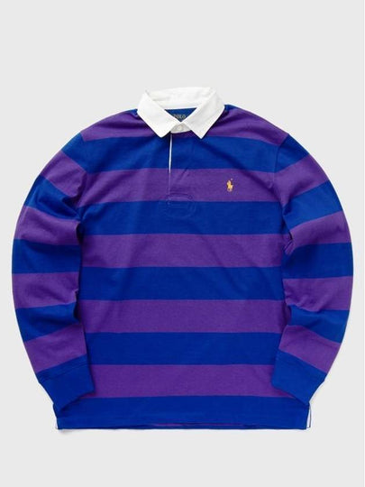 Striped Polo Shirt Purple Royal - POLO RALPH LAUREN - BALAAN 2