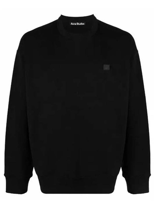 Face Patch Sweatshirt Black - ACNE STUDIOS - BALAAN 2