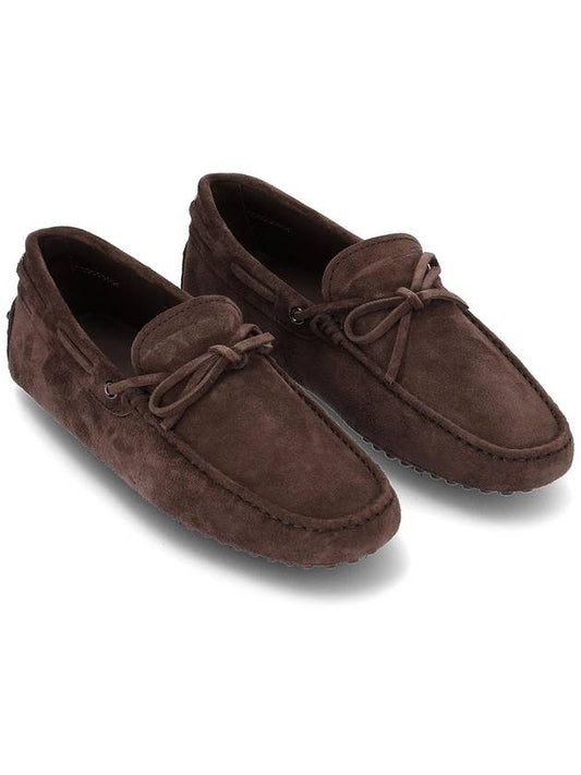 Men's Gommino Suede Driving Shoes Brown - TOD'S - BALAAN 2