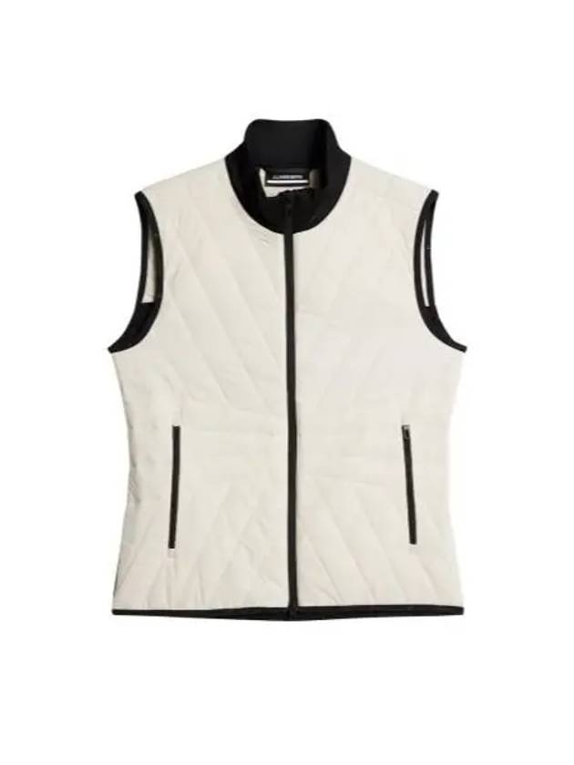 Women's Holma Quilt Hybrid Vest Whisper White - J.LINDEBERG - BALAAN 2