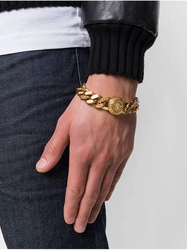 Medusa Chain Bracelet Gold - VERSACE - BALAAN 3