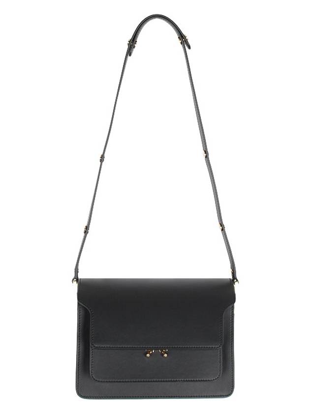 Trunk Medium Calfskin Shoulder Bag Black - MARNI - BALAAN 4