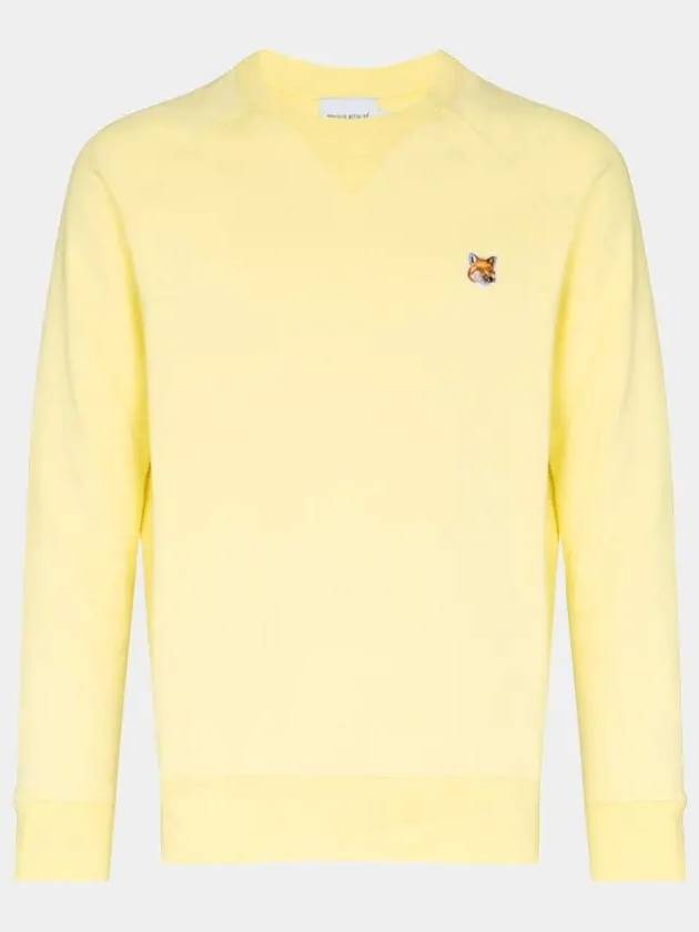 Fox Head Patch Classic Sweatshirt Light Yellow - MAISON KITSUNE - BALAAN 2