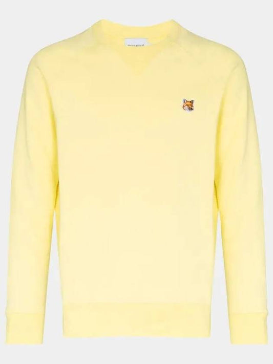 Fox Head Patch Classic Sweatshirt Light Yellow - MAISON KITSUNE - BALAAN 2