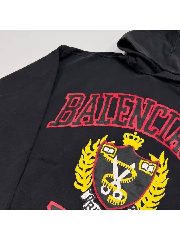 DIY College Medium Fit Hoodie Black - BALENCIAGA - BALAAN 5