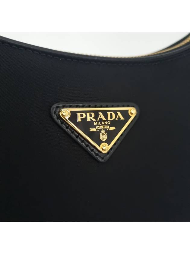 Arque Re nylon and brushed leather shoulder bag - PRADA - BALAAN 6