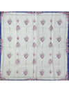 White Purple Flower Handkerchief 8 3VDIA298353 - DIOR - BALAAN 3