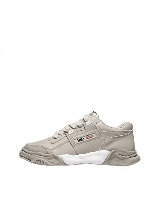 Parker OG Sole Leather Low Top Sneakers Grey - MIHARA YASUHIRO - BALAAN 1