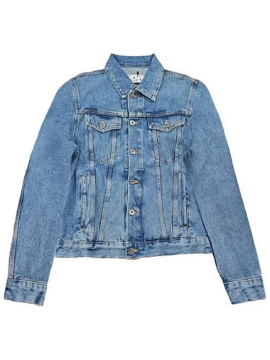 Denim Jacket OMYE079C99 DEN006 4949 - OFF WHITE - BALAAN 1