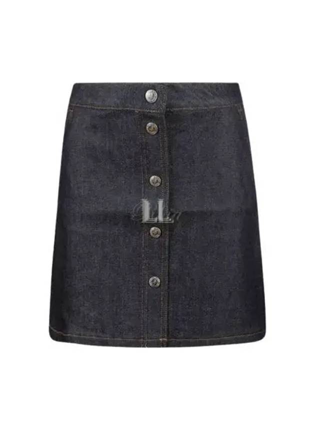 Paula Denim Mini A-Line Skirt Navy - A.P.C. - BALAAN 2