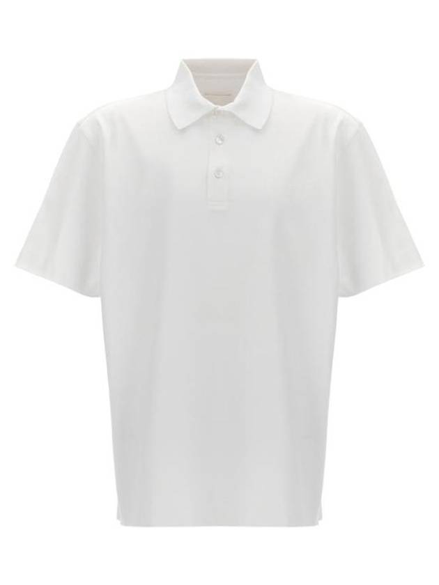 Embroidered Logo Cotton Polo Shirt White - GIVENCHY - BALAAN 1