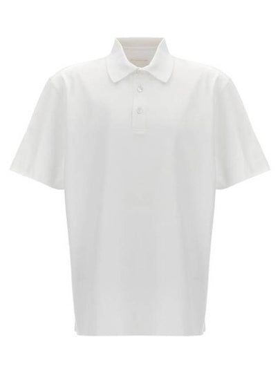 Embroidered Logo Cotton Polo Shirt White - GIVENCHY - BALAAN 2