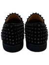 Roller Boat Spike Suede Slip-Ons Black - CHRISTIAN LOUBOUTIN - BALAAN 6