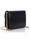 College Triomphe Shiny Calfskin Cross Bag Black - CELINE - BALAAN 4